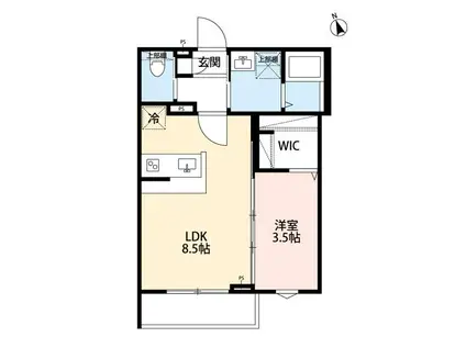 桜ノ杜 -SAKURANOMORI-(1LDK/2階)の間取り写真