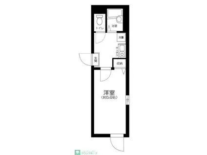 レジデンス江北(1K/1階)の間取り写真