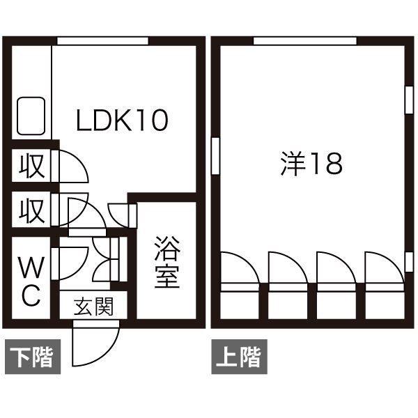 フォルミカ(1LDK/1階)の間取り写真