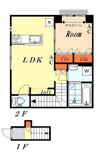 ANNEX品川(1LDK/2階)の間取り写真