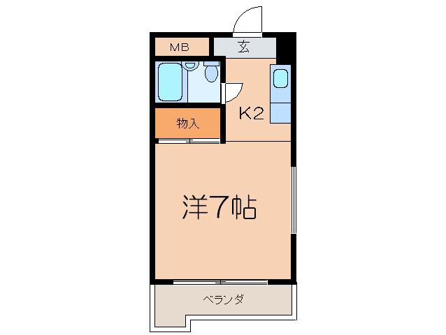 グランドメゾン金山(1K/2階)の間取り写真