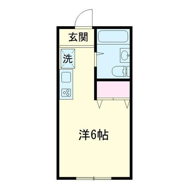 金子ビル(ワンルーム/4階)の間取り写真