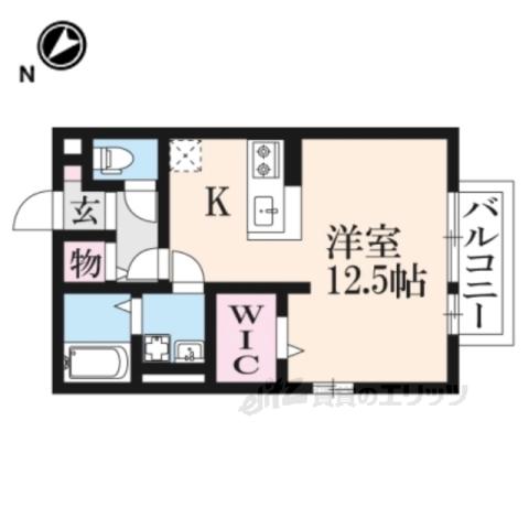 ＪＲ東海道本線 南彦根駅 徒歩13分 2階建 築20年(ワンルーム/1階)の間取り写真