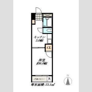 昭和ビル(1K/3階)の間取り写真