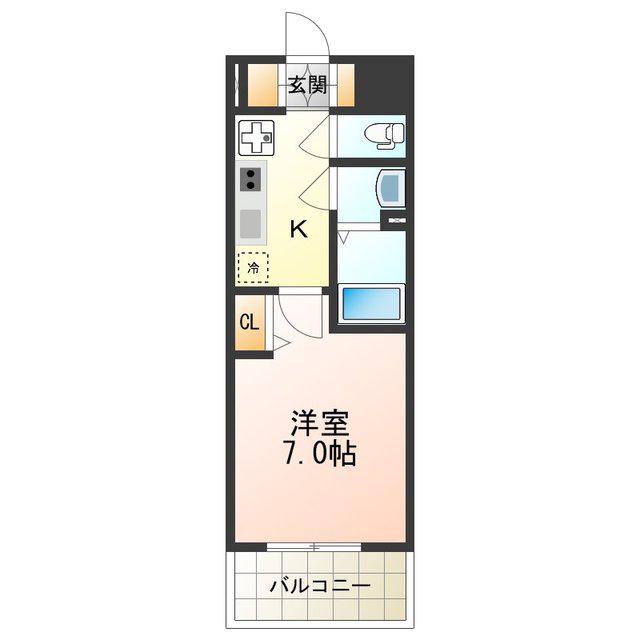 TOYOTOMI STAY PREMIUM阿倍野天王寺(1K/5階)の間取り写真