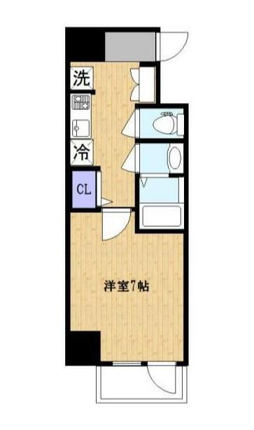 ルミエトワール(1K/4階)の間取り写真