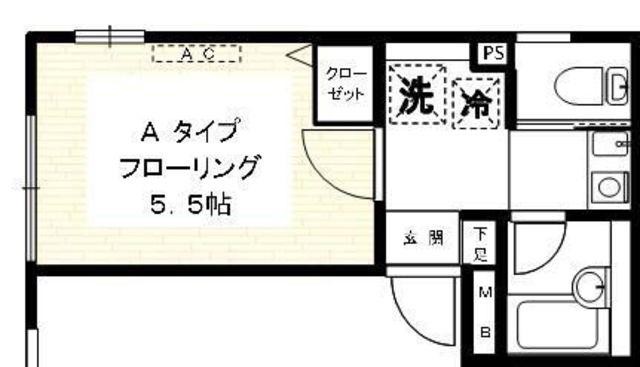 ソル・レヴェンテ高円寺II(1K/1階)の間取り写真