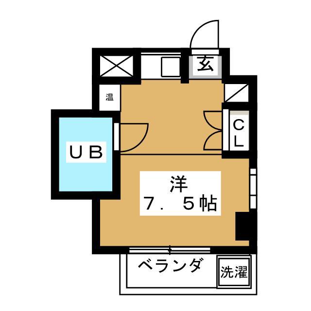 スタンフォードシティ三軒茶屋(ワンルーム/3階)の間取り写真