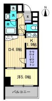 リアライズ瓦町(1LDK/8階)の間取り写真
