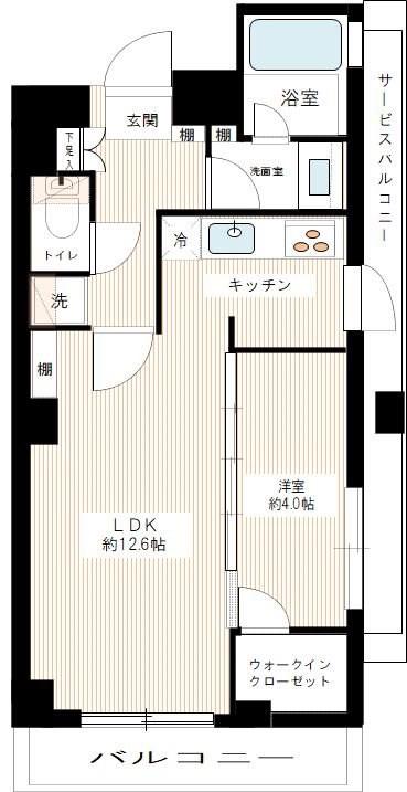 HYS STAGE 西荻窪(1LDK/3階)の間取り写真