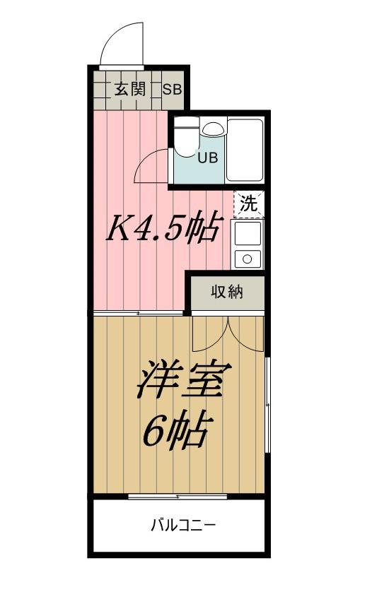 グリーンランド千葉中央(1K/8階)の間取り写真