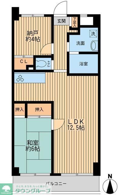 アビタシオンクレール(1SLDK/1階)の間取り写真