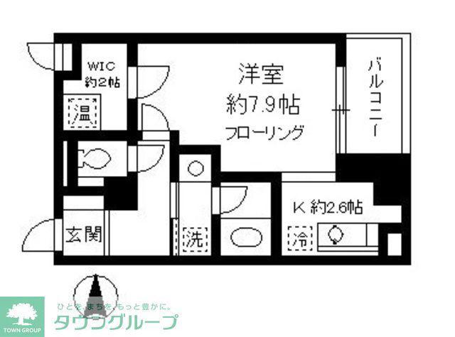 エルカスティージョ ムサシ(1K/3階)の間取り写真