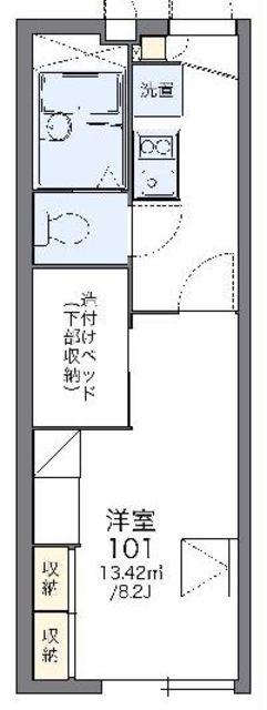 レオパレスMACHIYA(1K/2階)の間取り写真