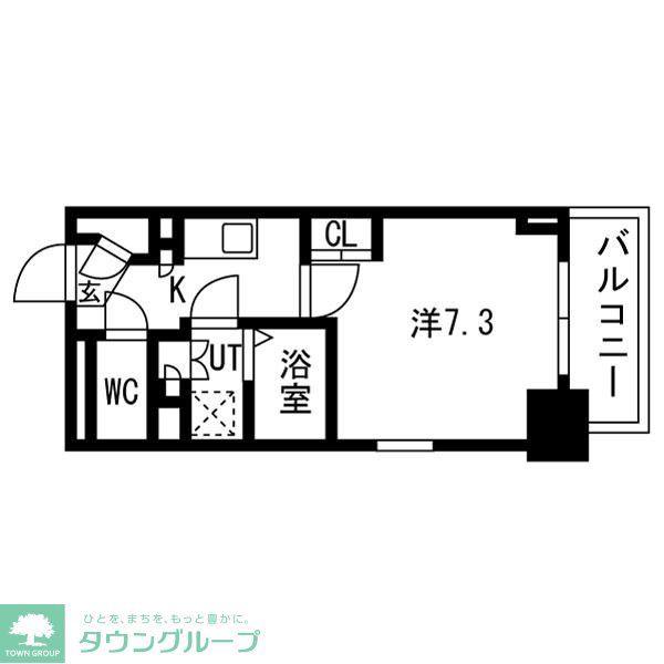 テラス南千住(1K/10階)の間取り写真