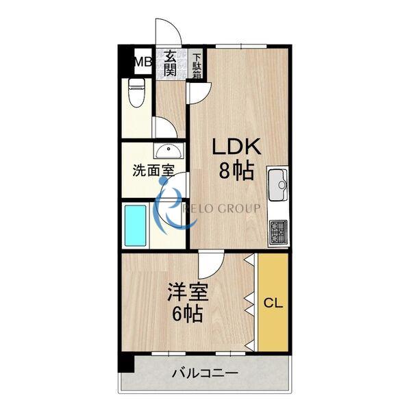 フェニックスロベニュー新館(1LDK/5階)の間取り写真