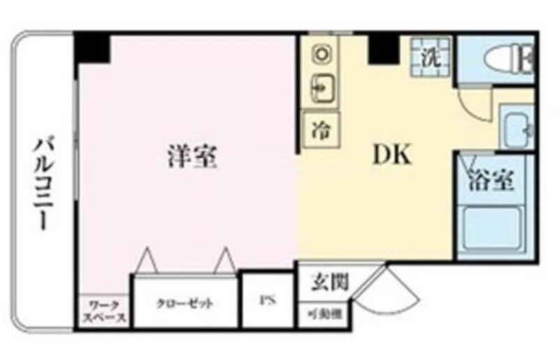JLBグランエクリュ住吉II(1DK/4階)の間取り写真