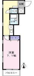 日暮里中央COURT(1K/5階)の間取り写真