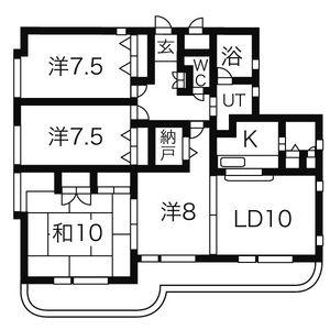 ミオパエーゼ八事(3LDK/2階)の間取り写真