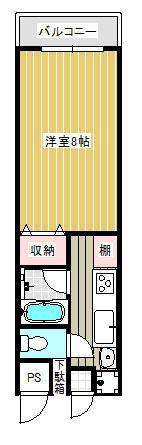 COBAマンション(1K/2階)の間取り写真