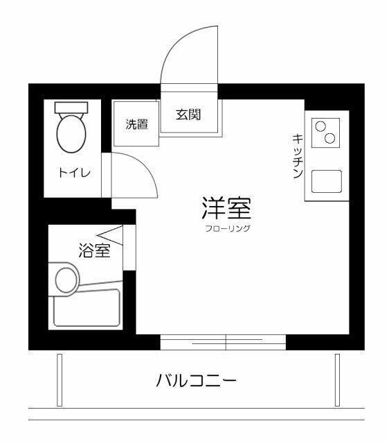 アリエッタ南蒲田(ワンルーム/1階)の間取り写真