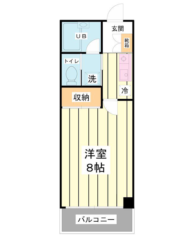 レクス471(1K/2階)の間取り写真