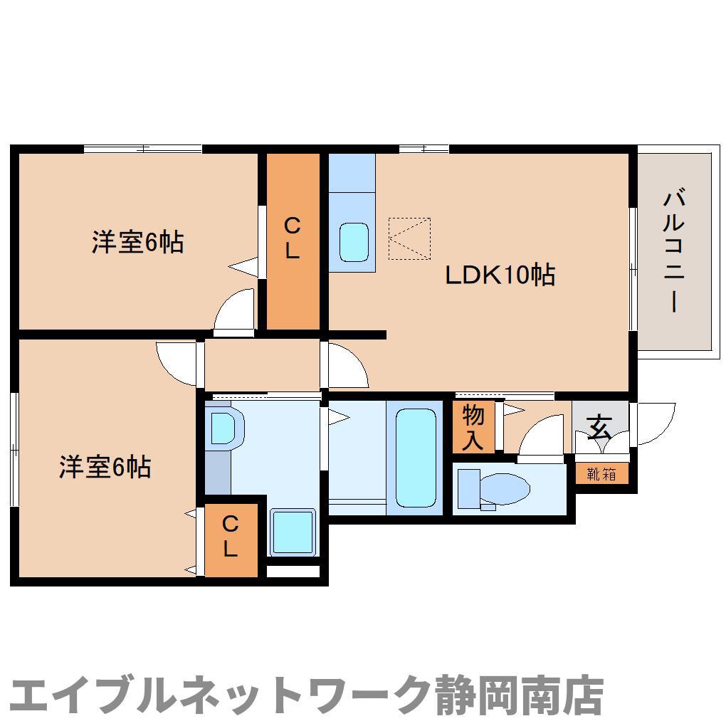 KINOKICA(2LDK/1階)の間取り写真