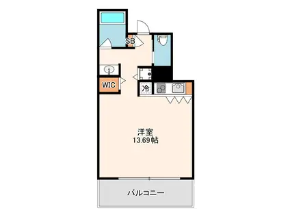 ザ タワー大阪レジデンス(ワンルーム/6階)の間取り写真
