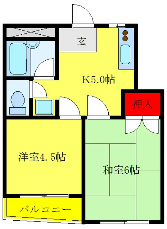 リバーサイド小泉 2階階 間取り