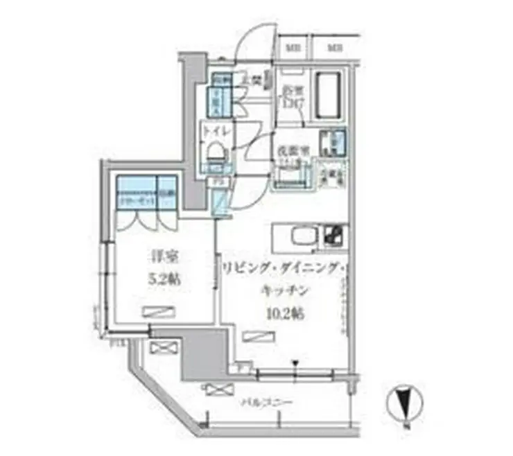 パークアクシス上野三丁目 4階階 間取り