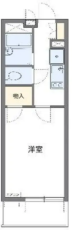 レオパレスアレグリーア 3階階 間取り