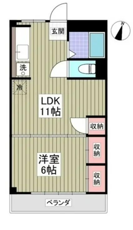 船橋セブンハイツ 5階階 間取り