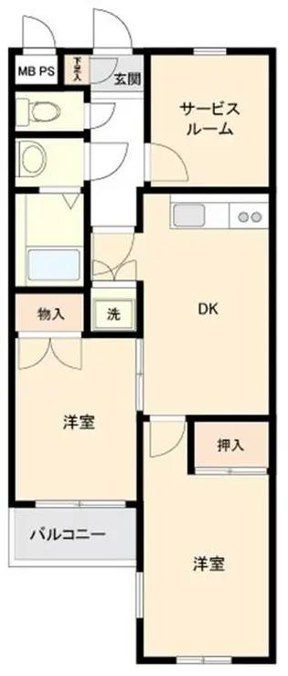 パレ・ドール立川 3階階 間取り