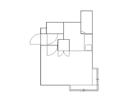 フォーエバー(ワンルーム/2階)の間取り写真