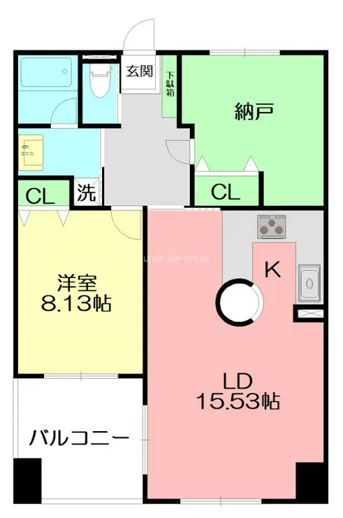 オーバルステージ 1階階 間取り