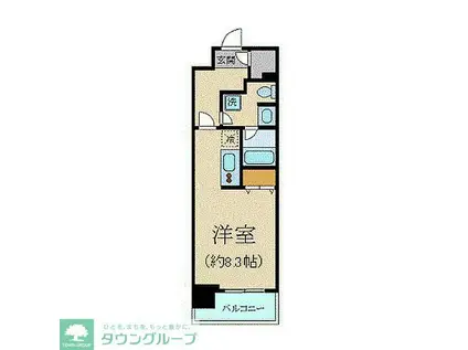 クリオ五反田(ワンルーム/7階)の間取り写真