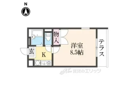 レオパレスMITOⅡ(1K/1階)の間取り写真