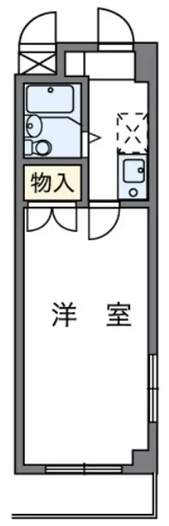レオパレスサザンクロスプラザ 4階階 間取り