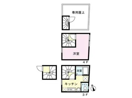 LAVATOWER(1K/3階)の間取り写真