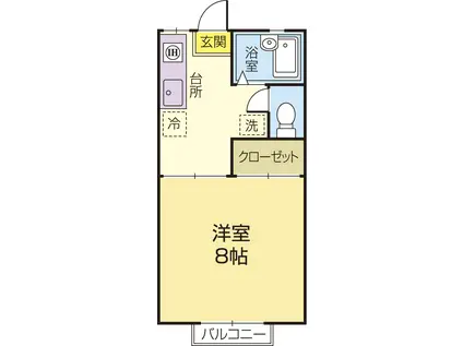 アルディア(1K/1階)の間取り写真