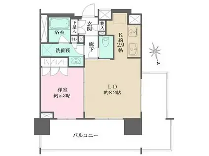 BELISTA文京関口 ベリスタ文京関口(1LDK/4階)の間取り写真