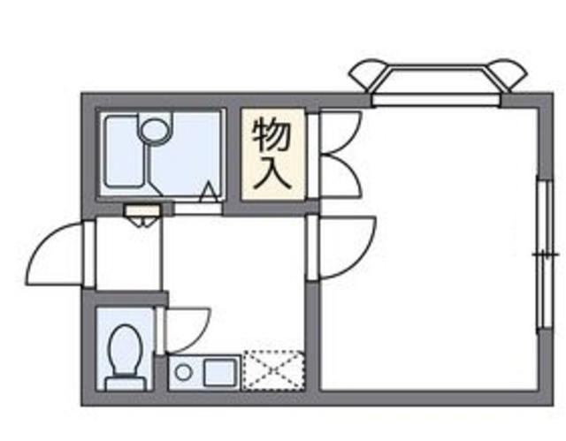 レオパレスナカムラI(1K/2階)の間取り写真