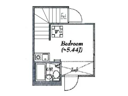 アルファ赤羽岩淵(ワンルーム/2階)の間取り写真
