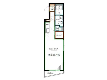OZIO西荻窪II(ワンルーム/4階)の間取り写真