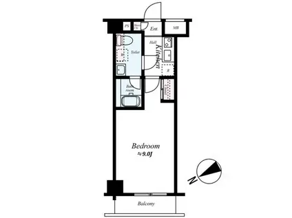 ラフィスタ本蓮沼(1K/5階)の間取り写真