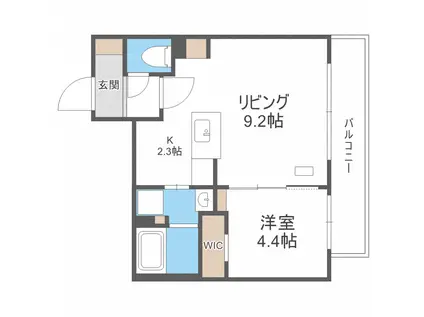 DPレジデンス63(1LDK/5階)の間取り写真