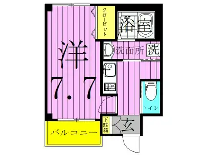 レピュア北綾瀬レジデンス(1K/3階)の間取り写真