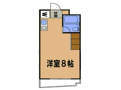 エトワス大岡山(ワンルーム/2階)の間取り写真