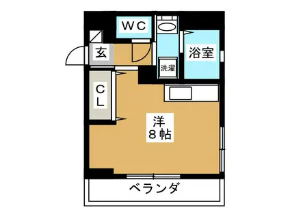 スターハイム(ワンルーム/4階)の間取り写真