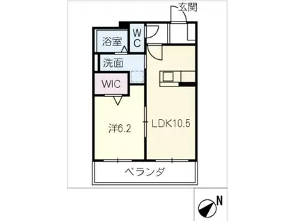 YOKOTOMO(1LDK/2階)の間取り写真